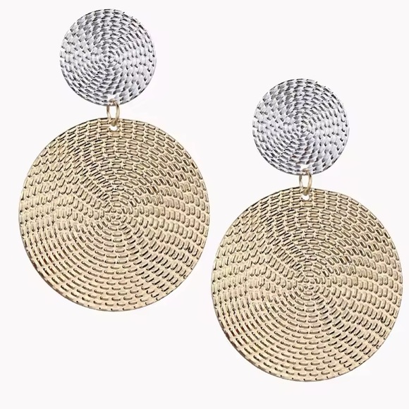 New! Za unique Gold and Silver  Earrings - Picture 4 of 5